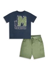 Denokids Set Print blau 140 - 0
