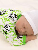 Baby Sweets Strampler Happy Panda grün 56 (Neugeborene) - 5