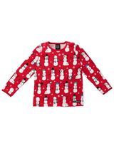 Villervalla Langarmshirt Schneemann rot 98 (2-3 Jahre) - 0