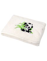 Baby Sweets Decke Happy Panda 110x90 cm beige - 1