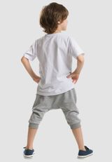 Denokids CFF-19Y1-185 Lake Monster Shorts Set Jungen weiss 122 - 8