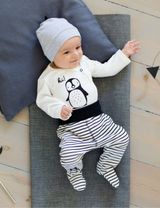 Pinokio Wickelbody Pinguin weiß - 2