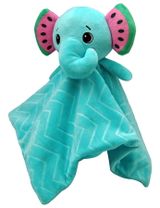 Kids Euroswan Frootimals Schnuffeltuch Melany Melephant BPA-frei 24x14x13 cm 0+ Monate blau - 1