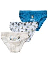 Bluey 3 pièces Sous-vêtements Bluey Rayures Bleu - 0