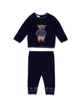 Rock A Bye Baby Boutique 2 pièces Ensemble Ours en peluche Flocon de neige Bleu marine - 0