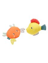 Fehn 2 Teile Badespielzeug Fisch BPA-frei 10x12,5x4,3 cm 0+ Monate bunt - 0