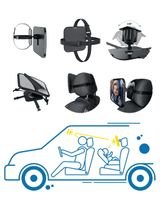 SIPO Rétroviseur pour voiture 30x20 cm Noir - 7