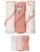 Snuggle Tots 6 Teile Set Blume 71x71 cm weiß - 0