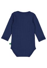 Fred s World by Green Cotton Langarmbody Unifarben blau 74 - 1