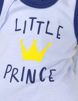 Baby Sweets 3 Teile Set Krone Little Prince blau 74 (6-9 Monate) - 5