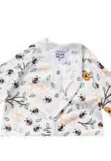 Villervalla Babyschlafsack Bienen, Floral weiss 50 - 2