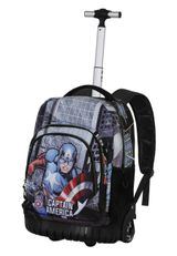 Marvel Captain America Defender-FAN GTS Trolley Rucksack 32x47x25 cm schwarz multicolor Onesize Kinder - 0