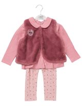 Lily & Jack 3 pièces Ensemble Floral Volant Rose - 1