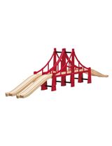 Brio 5 Teile Holzeisenbahn Zubehör Hängebrücke World CE-zertifiziert 5,6x19x115,3 cm 3+ Jahre rot - 1