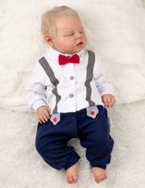 Baby Sweets Strampler Festlich blau - 1