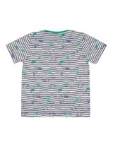 Lilly + Sid T-Shirt Meerestiere Streifen grau 110/116 (5-6 Jahre) - 1