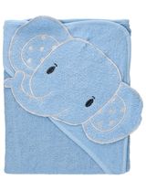 Snuggle Baby Handtuch Kapuze 75x75 cm Elefant blau - 0