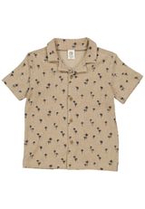 Müsli by Green Cotton Hemd Alloverprint beige 104 - 0