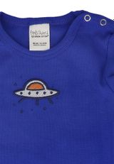 Fred s World by Green Cotton Langarmbody Unifarben blau 80 - 2