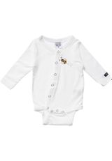 Villervalla Langarmbody Bienen, Floral weiss 80 - 0