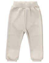 MaBu Kids Pantalon Nice, Wild & Cute Gaufré Beige 12-18M (86 cm) - 0