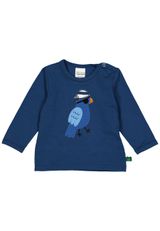 Fred s World by Green Cotton Babylangarmshirt Unifarben dunkelblau 74 - 0
