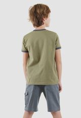 T-Shirt & Gabardine Shorts Set dunkelgruen 110 - 8