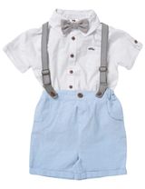 Little gent 4 pièces Ensemble 5-8 ans Blanc - 0