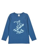 Fred s World by Green Cotton Langarmshirt Unifarben blau 86 - 0