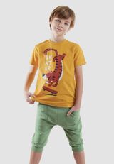 T-shirt&Capri Shorts Set gelb 104 - 6