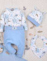 NINI 4 pièces Ensemble Faune Marine Bleu - 7
