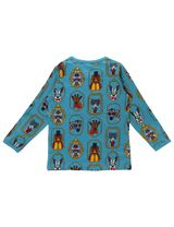 Villervalla Langarmshirt Tiere im Bilderrahmen blau 98 (2-3 Jahre) - 1