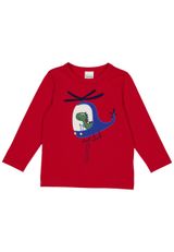 Fred s World by Green Cotton Langarmshirt Unifarben rot 86 - 0