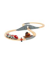 Brio 22 Teile Holzeisenbahn Reisezug Starter Set A World CE-zertifiziert 37x27x9 cm 3+ Jahre bunt - 0