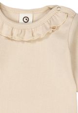Müsli by Green Cotton Langarmbody Unifarben creme 68 - 2