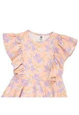 Green Cotton Kurzarmkleid multicolor 86 - 2