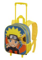 Naruto Peace-Small 3D Backpack with Wheels Rucksack 34x26x13 cm blau, gelb Onesize Kinder - 0