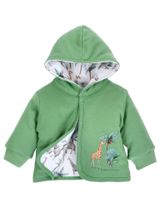 NINI Wendejacke Giraffe Kapuze grün 56 (Neugeborene) - 1