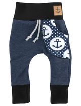 Puschel-Design Hose Anker Jeans Handmade blau 56 (Neugeborene) - 0