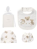 Rock A Bye Baby Boutique 6 Teile Set Teddybär creme 50/56 (Neugeborene) - 3