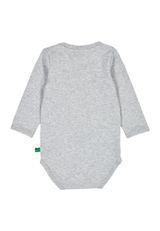 Fred s World by Green Cotton Langarmbody Unifarben grau 98 - 1