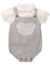 Rock A Bye Baby Boutique 2 Teile Set Bär weiß 56/62 (0-3 Monate) - 0