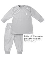 MaBu Kids 2 pièces Pyjama Ours blanc Bruno, l'ours polaire Gris clair 12-18M (86 cm) - 1