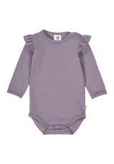 Müsli by Green Cotton Langarmbody Unifarben lila 56 - 0