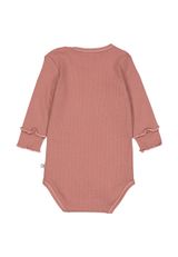 Müsli by Green Cotton Langarmbody Unifarben rosa 56 - 1