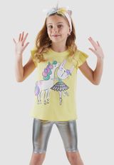 Denokids Print gelb 104 - 6