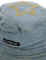 Villervalla Mütze Sterne Jeans hellblau 50/52 - 2