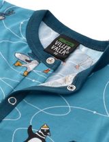 Villervalla Strampler Eislauf blau - 3