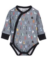 NINI Body croisé Lettres Gris 3-6M (68 cm) - 0