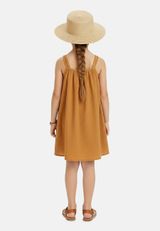 Denokids Kleid Unifarben gelb 140 - 4